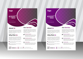 New creative business flyer design template 