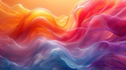 Fototapeta premium Abstract Wave Pastel Colored Liquid Lines with Vibrant Colors Wallpaper