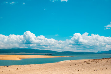 beach and blue sky