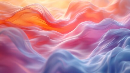 Obraz premium Abstract Wave Pastel Colored Liquid Lines with Vibrant Colors Wallpaper