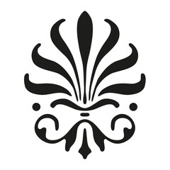 Calligraphic element. Vector icon.