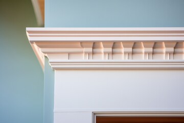 textured closeup showing the detail in a section of dentil molding