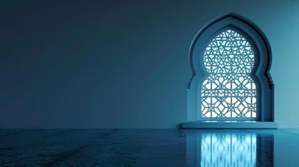 Foto op Plexiglas Islamic design greeting card background Islamic window and reflect  © Divine123victory