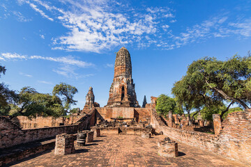 Wat Phra Ram ancient temple of ayutthaya, one pagoda of the most beautiful history site in...
