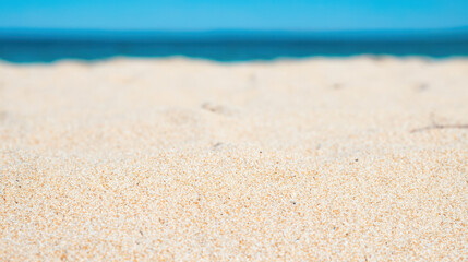 Fototapeta na wymiar sand beach with sea