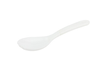 plastic spoon fork isolated from background