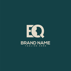 Monogram professional unique letter BQ QB logo design template. Initials Business logo.