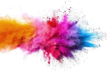 Colorful powder explosion effect for Holi festival
