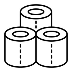   Toilet Paper line icon