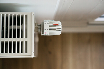 White radiator in home