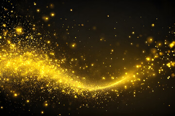 Yellow glow particle 