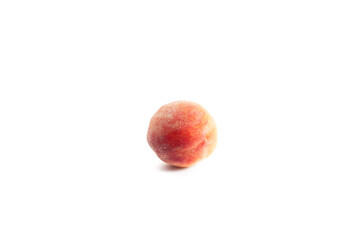 Peach isolated on white background..