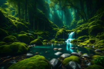 mountain river in the forest