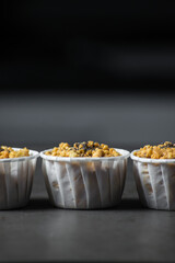 Cake anthill in a paper napkin