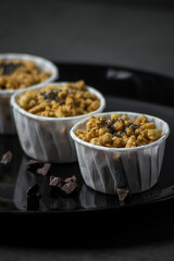 Cake anthill in a paper napkin