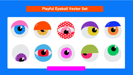 Playful Eyeball Vector Set