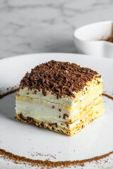 Swiss dessert on a plate