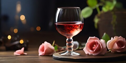 wine and rose