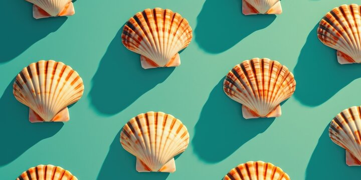sea shell pattern background