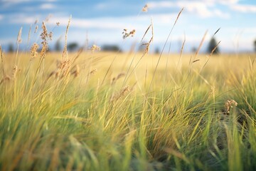 Fototapeta premium grassland with droughtresistant native grasses
