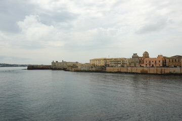 Fototapeta premium The Castle Maniace and old town of Syracuse, Sicily, Italy
