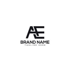 Abstract letter AE EA company Logo Design vector. Initials Business logo.