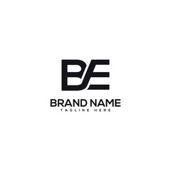 Abstract letter BE EB company Logo Design vector. Initials Business logo.