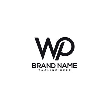 Abstract letter WP PW company Logo Design vector. Initials Business logo.