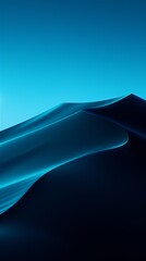 Abstract desert blue wave background