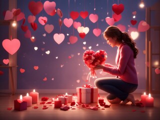 Heartfelt Surprises: Capturing the Joyful Moments of Valentine's Gift Exchanges