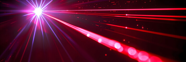 Fototapeta na wymiar Laser beam light effect
