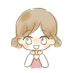 キラキラした表情を浮かべる女の子
