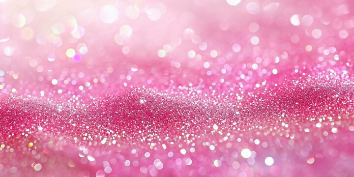 pink glitter abstract background with bokeh 