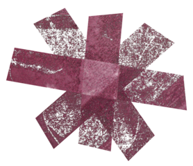 two transparent fabric tape stripes overlapping each other forming the letter x, cross sticker design element or poster overlay.