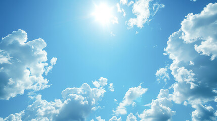 ビルに反射する空