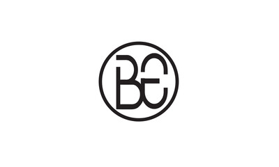 BE, EB, E, B Abstract Letters Logo Monogram