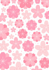 Spring flowers, blossoms, blooms, floral background. Flat style vector illustration on transparent. Abstract geometric design. Concept seasonal promotion, banner, advertising, poster, sale