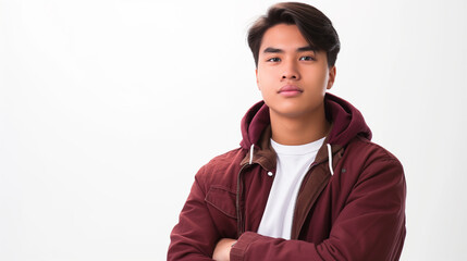 male charming Filipino student about 17 years old