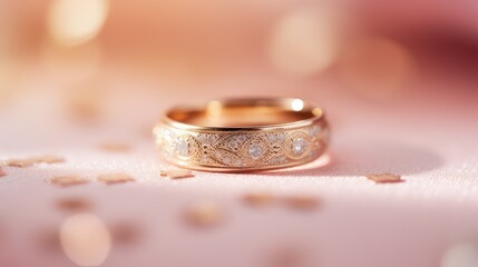 Obraz na płótnie Canvas jewelry ring round background illustration diamond gold, silver wedding, band gemstone jewelry ring round background