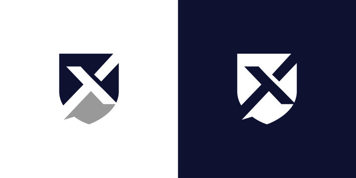 The security X logo design is bold and strong 2