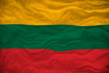 Obraz premium National flag of Lithuania. Background with flag of Lithuania.