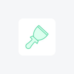Putty Knife color outline icon , vector, pixel perfect, illustrator file