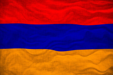 National Flag of Armenia. Background  with flag  of Armenia.