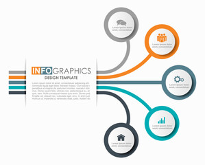 Infographic design template with place for your data. Vector illustration.
