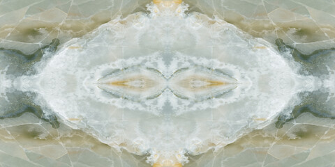 Abstract Green book match marble texture background Wall And Floor Tiles surface.