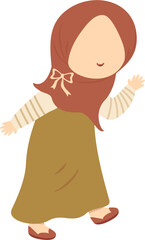 Little Muslim Girl Expression