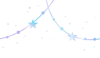 star and sparkle border hanging decoration element shinny hologram carnival garland for birthday new year baby shower party 
