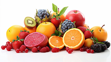 Naklejka na ściany i meble mix fresh fruits and vegetables , Generate AI