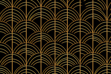Gradient art deco pattern design