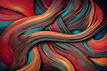 Background Abstract Instagram Color with Wavy Lines